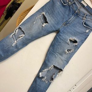 Destroyed Zara jeans